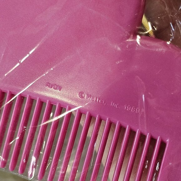 Rare Vintage Avon Barbie Doll Brush And Comb Set Never Opened - Picture 12 of 15